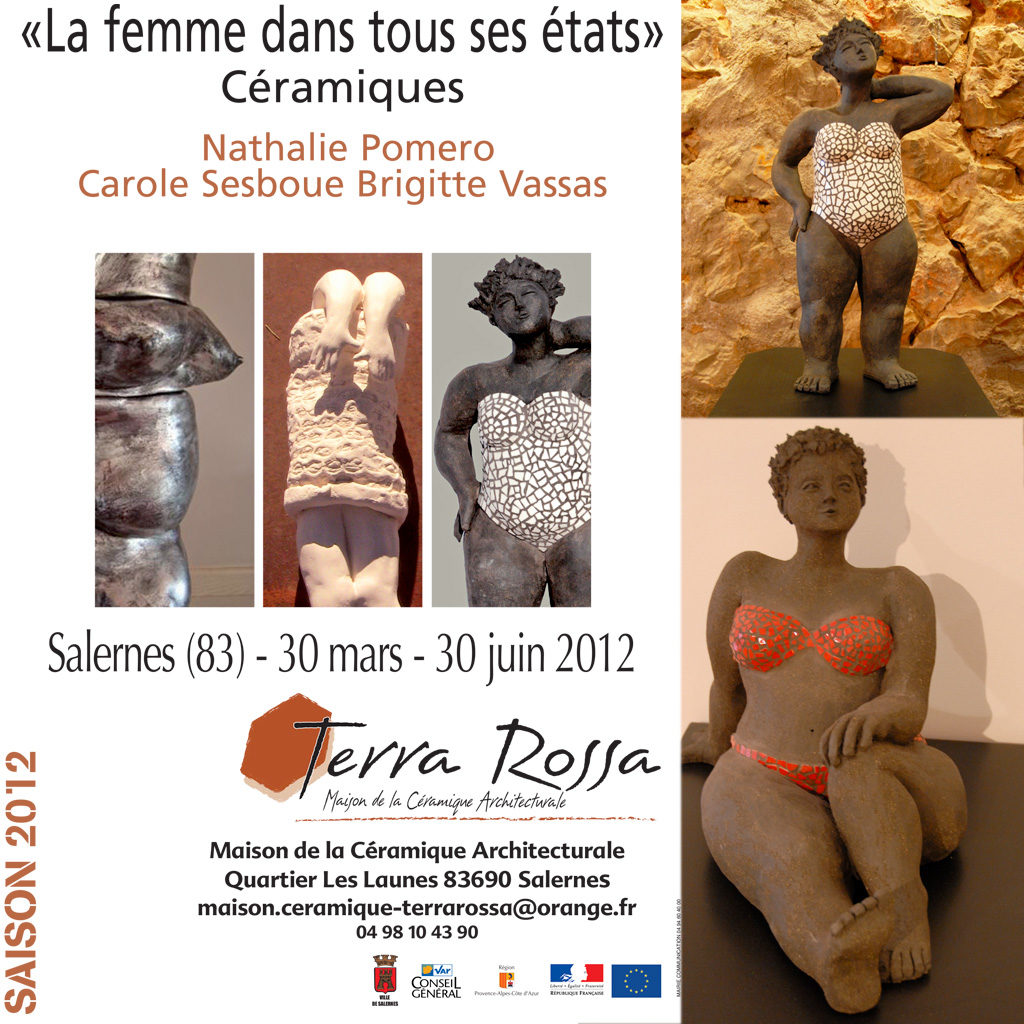 Exposition Céramiques Nathalie Pomero-Carole Sesboue-Brigitte Vassas