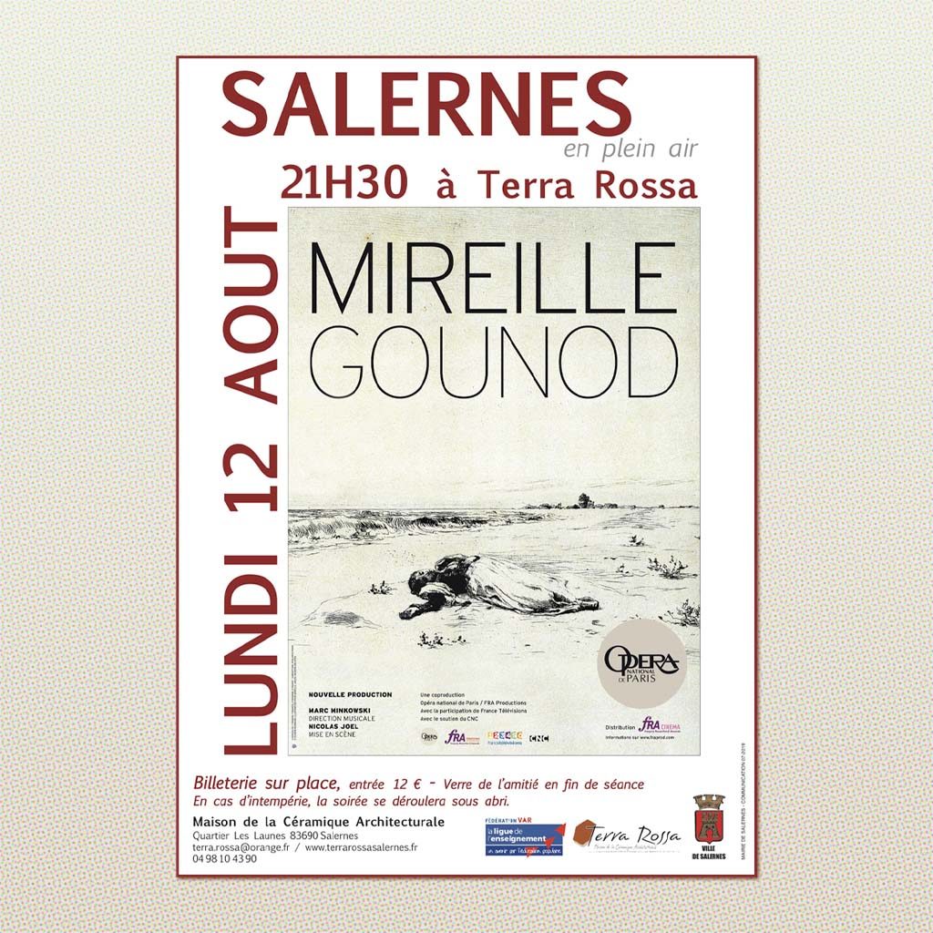 Affiche Mireille Opéra de Gounod 2019