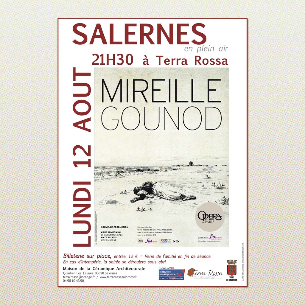 Affiche Mireille Opéra de Gounod 2019