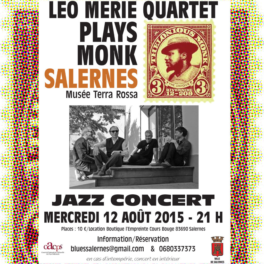 Concert LEO MERIE QUARTET PLAYS MONK_2015